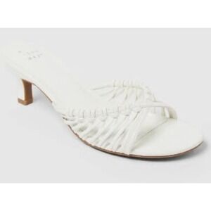 Women's Clarisse Strappy Kitten Heels – A New Day White 6.5 – New With Tags